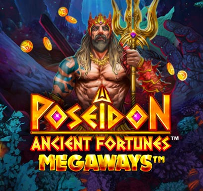 Ancient Fortunes: Poseidon Megaways WowPot slot logo