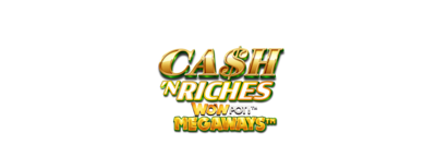Cash n Riches Megaways WowPot official slot game logo by Microgaming