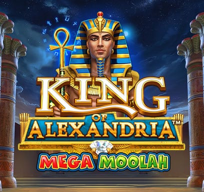 King of Alexandria Mega Moolah logo