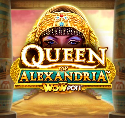 Queen of Alexandria WowPot slot logo