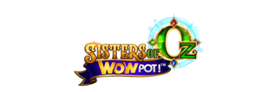 Sisters of Oz WowPot official slot game logo by Microgaming